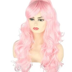 Amazon Soft Pink Wavy Hair Wig